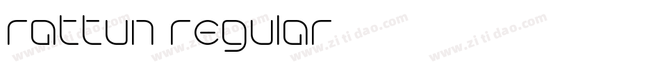 rattun regular字体转换